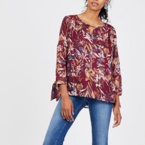Octavia Floral Tie Sleeve Top